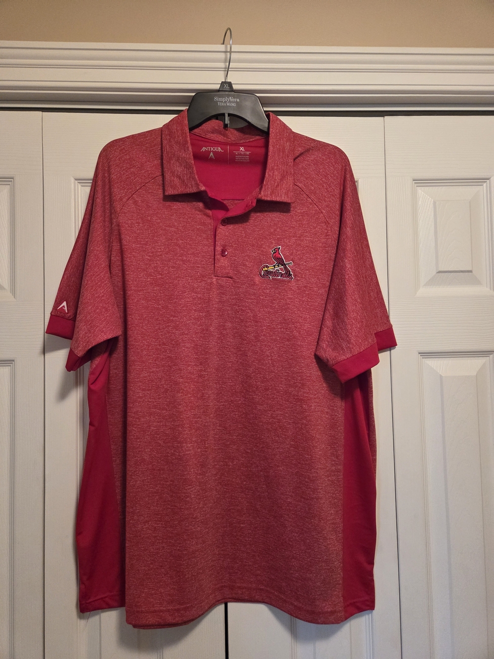 Antigua Red Heather St. Louis Cardinals Polo
